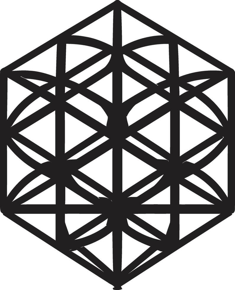resumen elegancia vector logo diseño con negro resumen geométrico formas infinito anglos elegante negro icono representando vector logo con geométrico formas