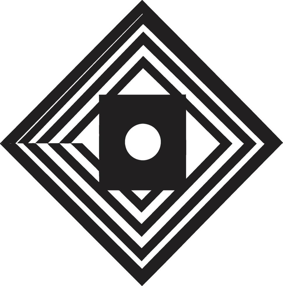 infinito anglos pulcro vector logo diseño presentando negro resumen geométrico formas místico geometría resumen negro logo con vector geométrico elementos