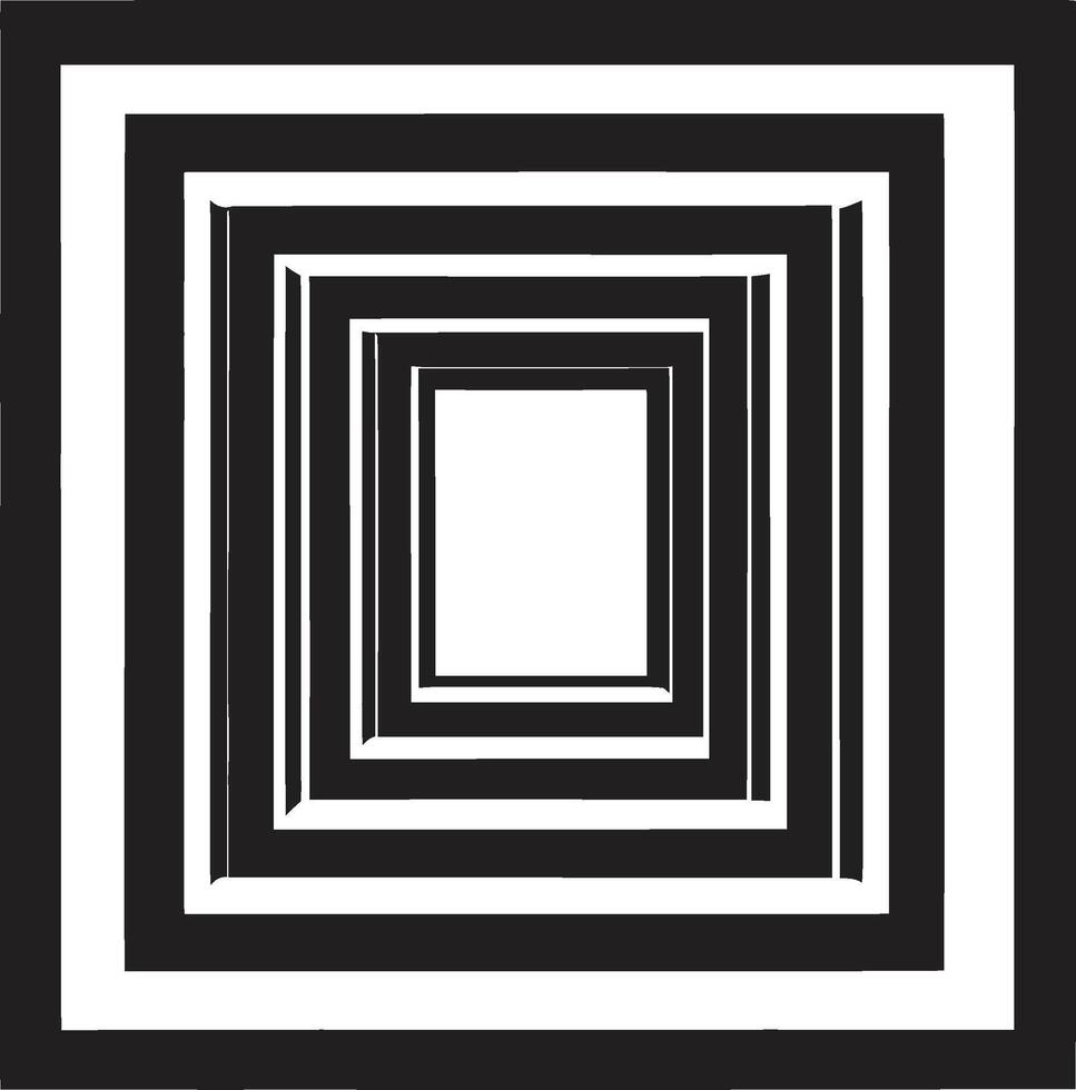 efímero líneas resumen negro logo diseño con vector geométrico elementos astral simetría vector logo con pulcro negro resumen geométrico formas