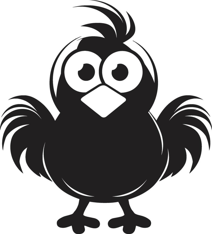 excelente diseño elegante monocromo emblema para pollo amantes aves de corral perfección pulcro negro icono presentando pollo vector logo