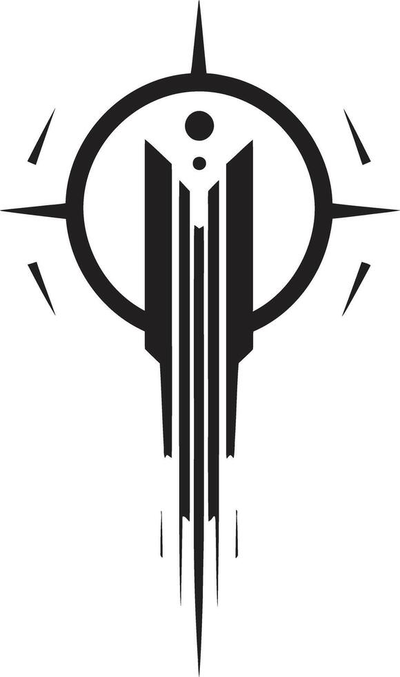 Data Dance Abstract Vector Logo for Black Cybernetic Sophistication Virtual Vogue Sleek Emblem Showcasing Cybernetic Abstract Harmony