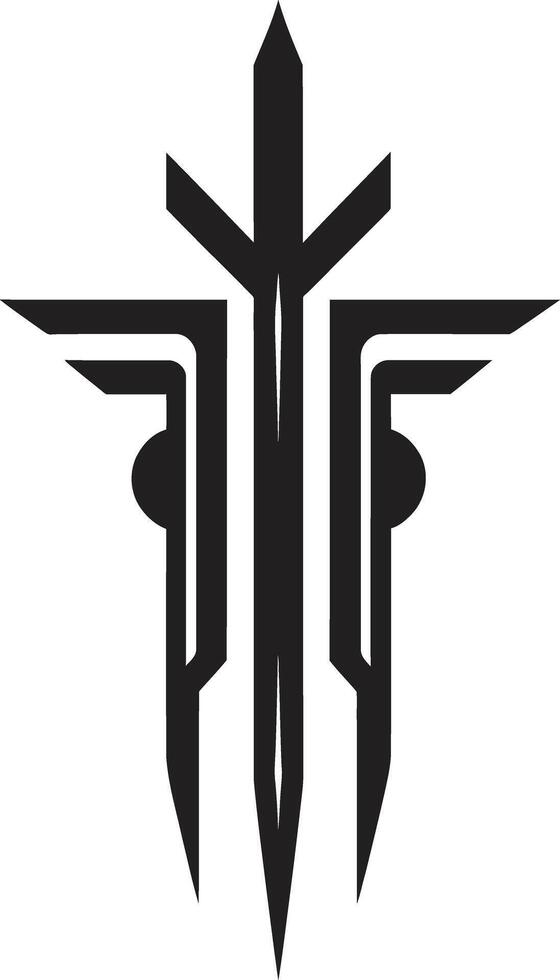 Circuit Couture Sleek Abstract Logo Illustrating Cybernetic Harmony Digital Dynamics Monochrome Vector Logo for Cybernetic Lovers