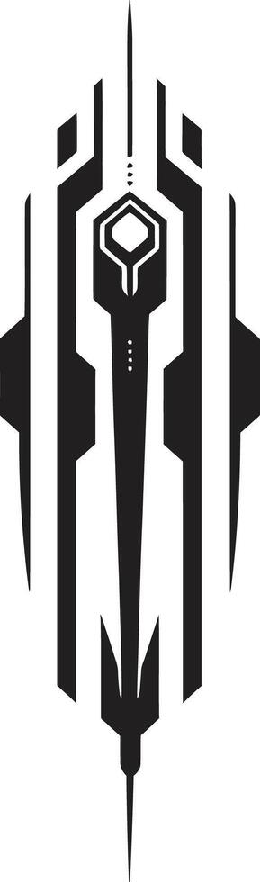 Circuit Couture Sleek Vector Logo Design for Cybernetic Bliss Digital Dynamics Monochrome Emblem Illustrating Cybernetic Harmony