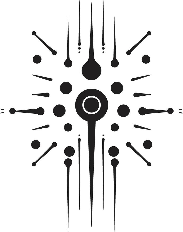 Robo Rapture Elegant Vector Logo Illustrating Cybernetic Harmony Data Dream Chic Cybernetic Emblem in Monochromatic Design