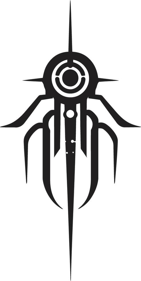 Binary Harmony Chic Abstract Emblem of Cybernetic Design Futuristic Fusion Sleek Vector Logo Illustrating Cybernetic Bliss