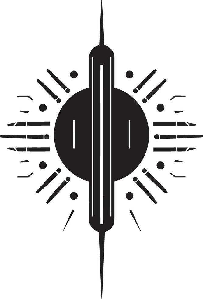 Circuit Couture Sleek Vector Logo Design for Cybernetic Bliss Digital Dynamics Monochrome Emblem Illustrating Cybernetic Harmony
