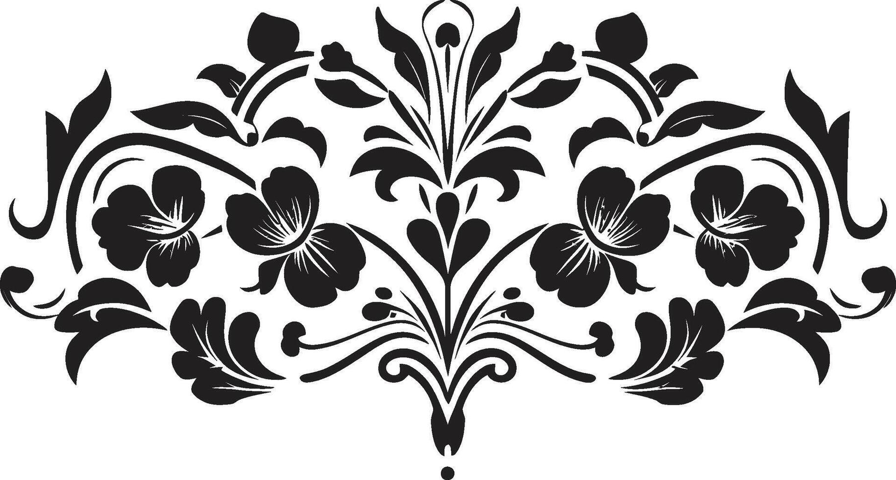 Heritage Harmony Vintage European Border Logo in Elegant Black Epoch Elegance Monochrome Logo Design with European Border vector