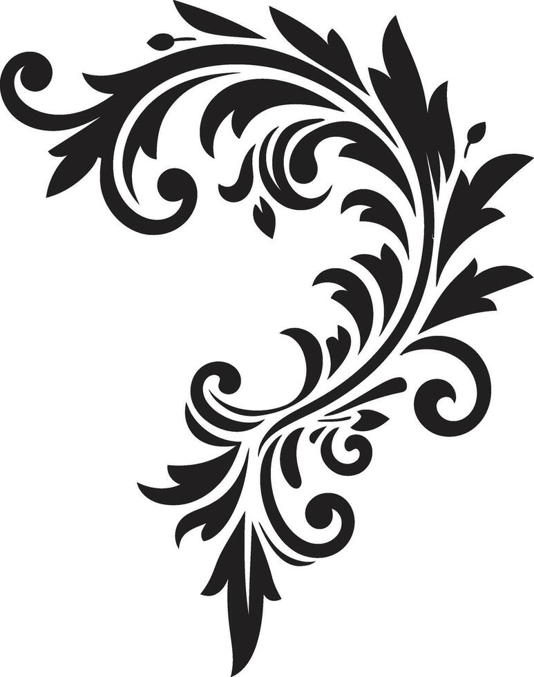 Time Tested Treasures Monochrome Logo Design with European Border Elegance Engraved Black Icon Featuring Vintage European Border vector