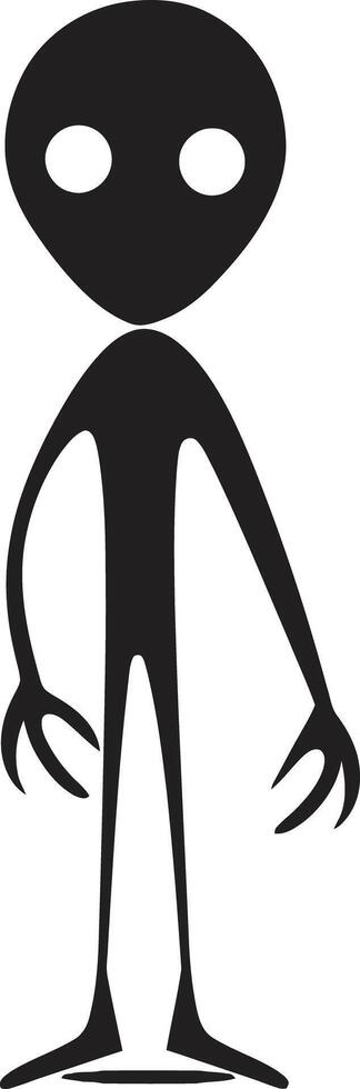 garabatear dinámica monocromo logo diseño con hombre palo capricho juguetón lapices elegante negro hombre palo vector emblema