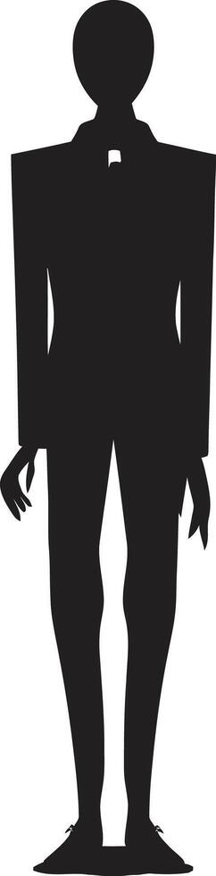 Quirky Queries Sleek Black Icon Featuring Doodle Stickman Joyful Jots Chic Monochrome Logo with Black Stickman Cartoon vector