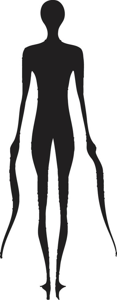 Whimsical Waves Monochrome Logo Featuring Stickman Fun Cartoon Canvas Elegant Black Stickman Icon in Vector Design