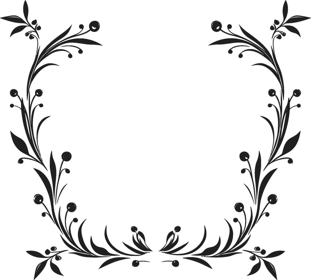 elegancia embellecido garabatear decorativo vector icono en pulcro negro tinta infusión monocromo emblema con elegante garabatear decorativo elemento