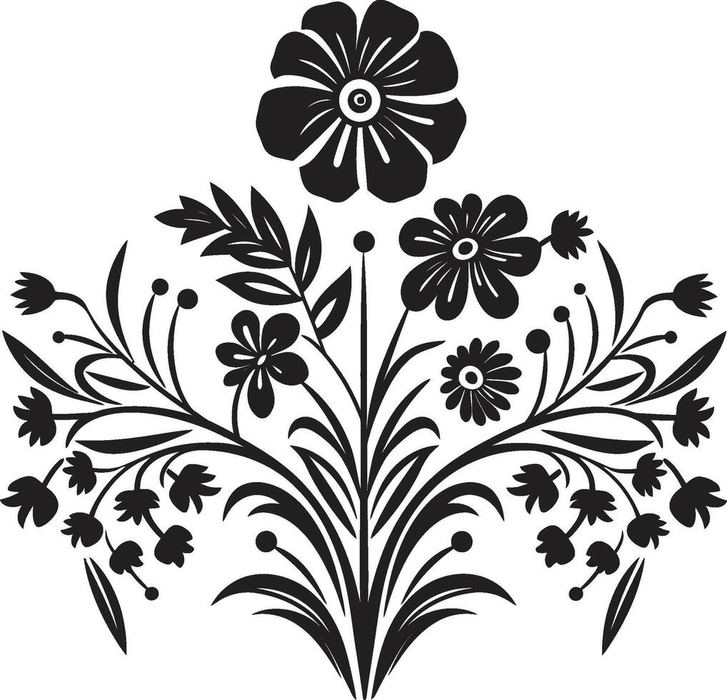 Playful Patterns Sleek Doodle Decorative Icon in Elegant Black Swirls of Style Monochrome Logo Design with Decorative Doodles vector