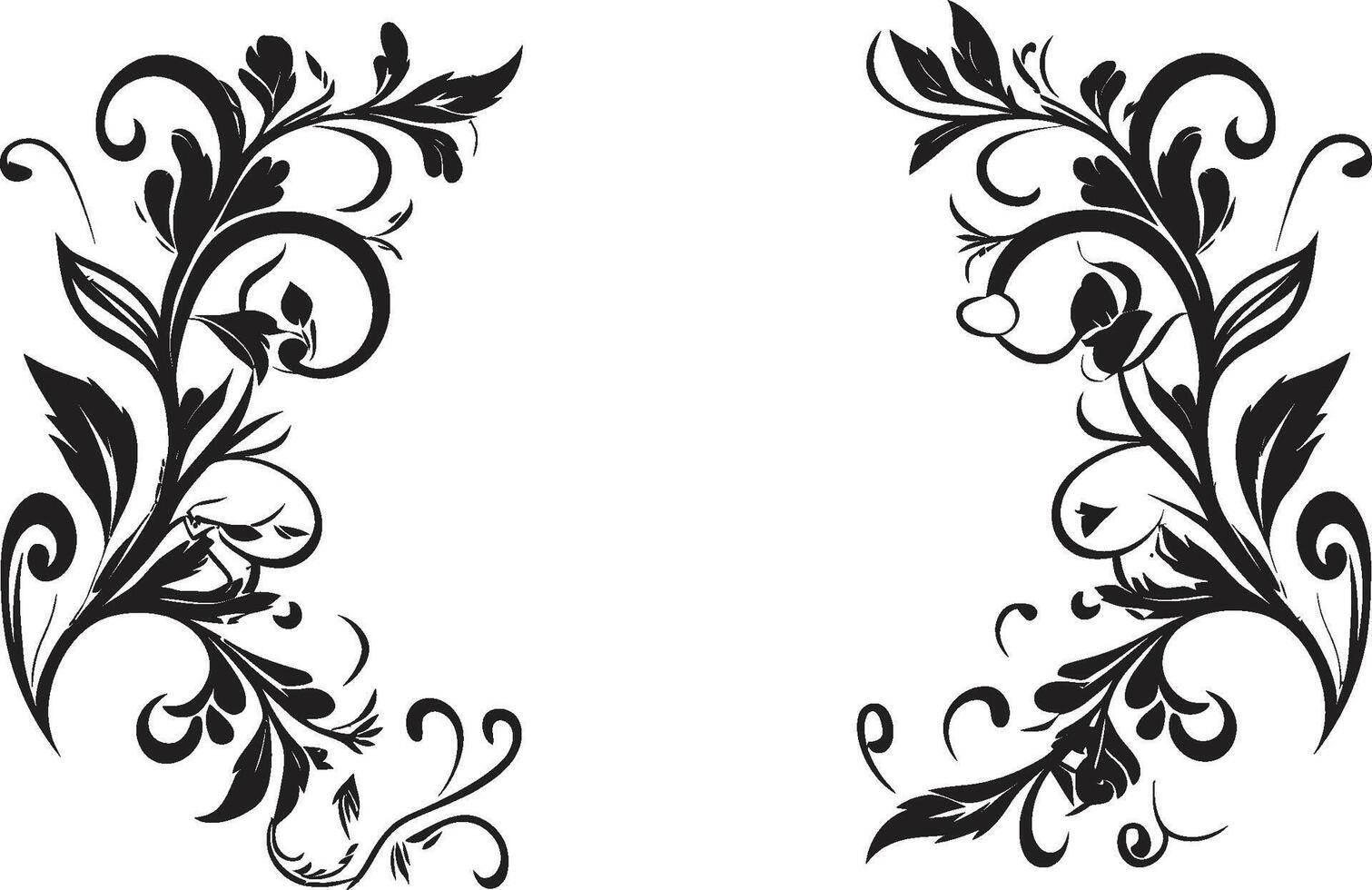 Whirlwind of Whimsy Sleek Logo Design with Doodle Decorative Element Intricate Inks Stylish Vector Icon with Monochrome Doodle Decorations