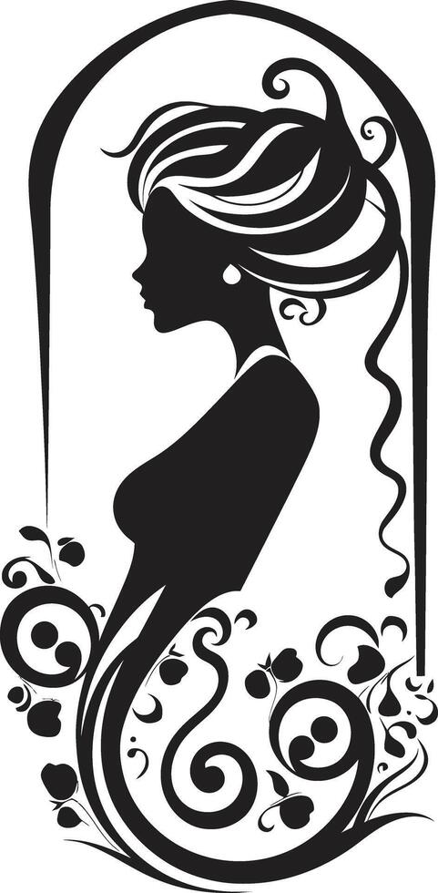 Posh Patterns Doodle Decor Symbol in Black Vector Spiraled Sophistication 90 Words Doodle Frame Design