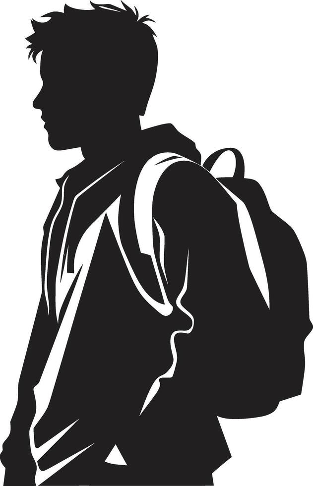 majestuoso mentes vector negro logo significando masculino estudiante excelencia dinámica diplomacia negro logo diseño para logrado masculino estudiantes