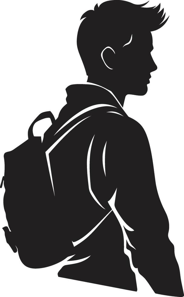 Strategic Scholar Black Logo Design for Goal Driven Male Students