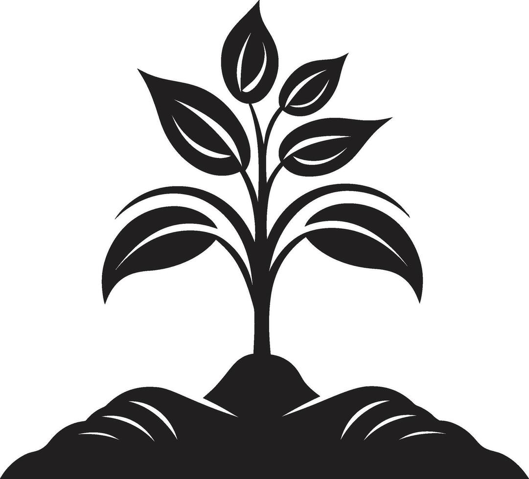 cenador afecto pulcro vector icono significando árbol plantación naturalezas marca negro logo con vector árbol plantación símbolo