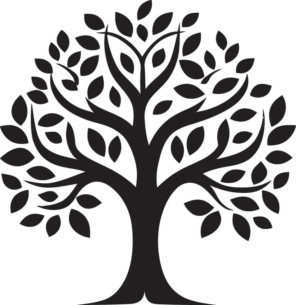 Sustainable Growth Iconic Black Symbol of Tree Plantation Green Legacy Dynamic Vector Logo Design for Tree Plantation
