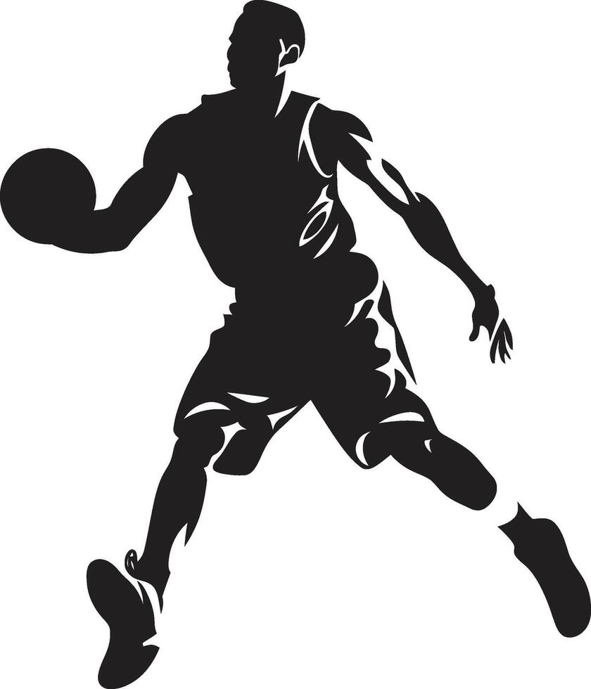 Rim Revelation Dunk Vector Icon for Hoop Discoveries Slam Spectacle Basketball Player Dunk Vector Logo in Vector Amazement