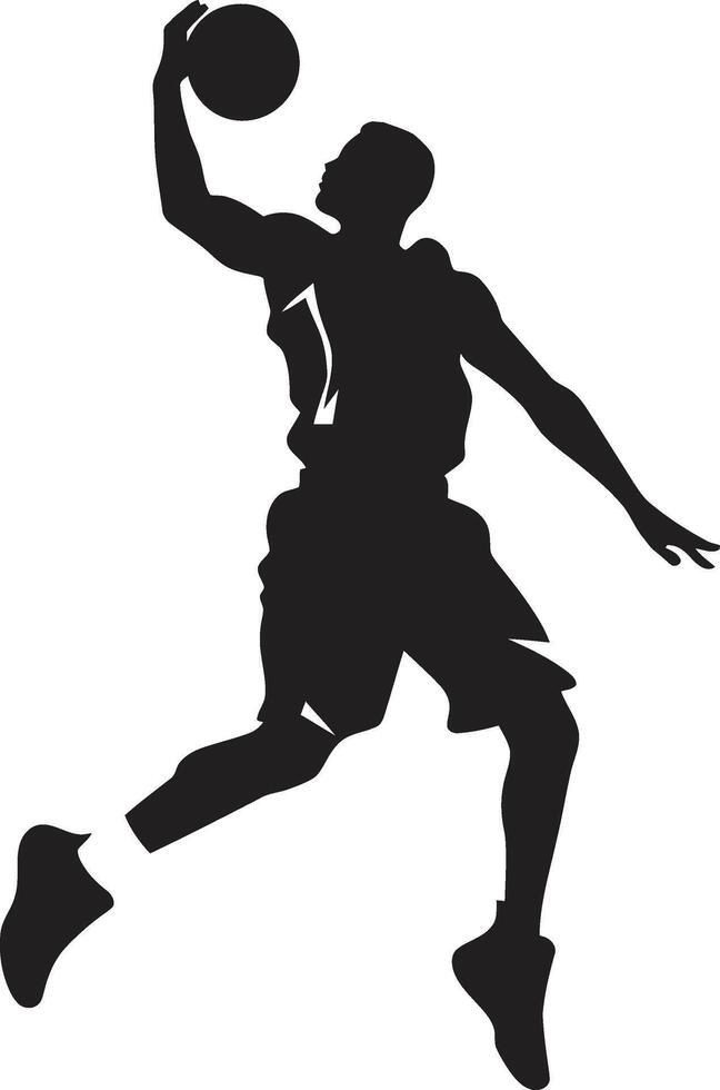 Dunk Dynasty Basketball Player Logo in Dynamic Vector Art Gravity Grandmaster Vector Design for Dunking Mastery