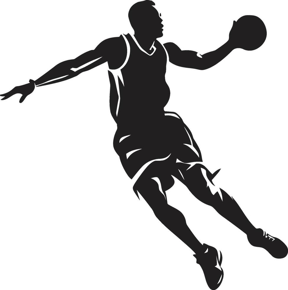 borde majestad baloncesto jugador remojar logo en vector esplendor remojar deidad vector Arte para baloncesto realeza