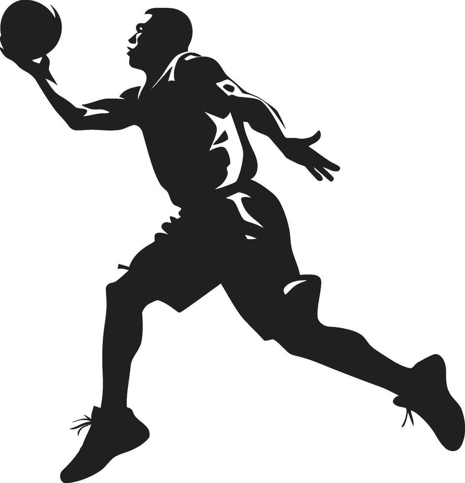 Sky Surge Dunk Vector Logo for Elevating Basketball Icons Rim Rhapsody Dynamic Dunk Vector Icon for Hoop Harmony