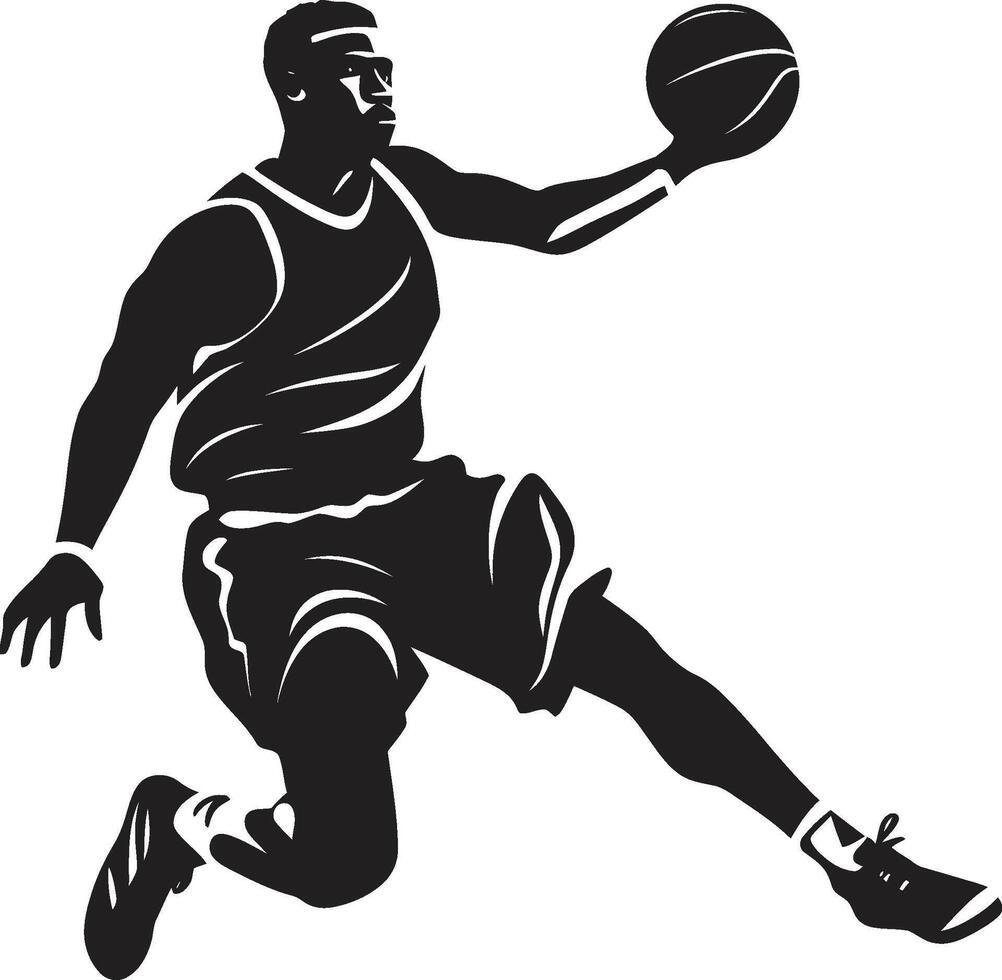 Slam Saga Basketball Dunk Vector Icon for Legendary High Flyers Dunk Dimensions Vector Logo for Hoop Space Exploration