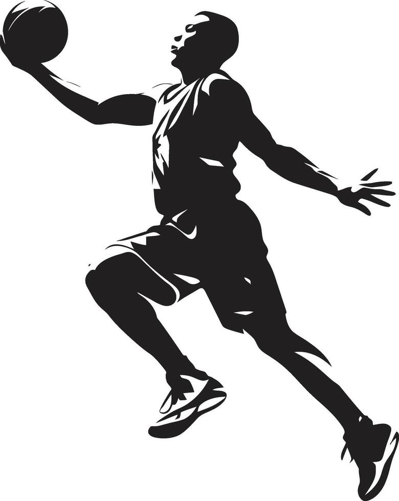 Gravity Grandmaster Vector Art for Dunking Mastery Slam Symphony Basketball Player Dunk Vector in Brilliant Design