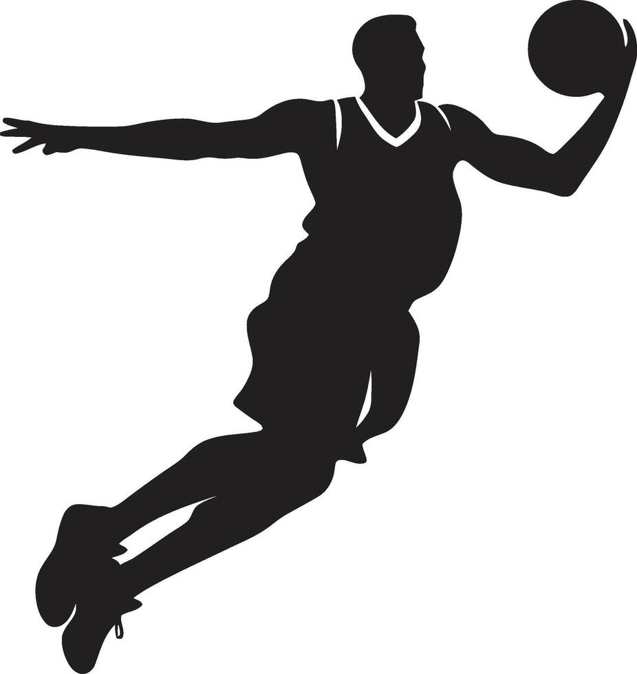 borde rapsodia baloncesto jugador remojar vector logo en vector armonía remojar deidades vector diseño para baloncesto jugador íconos
