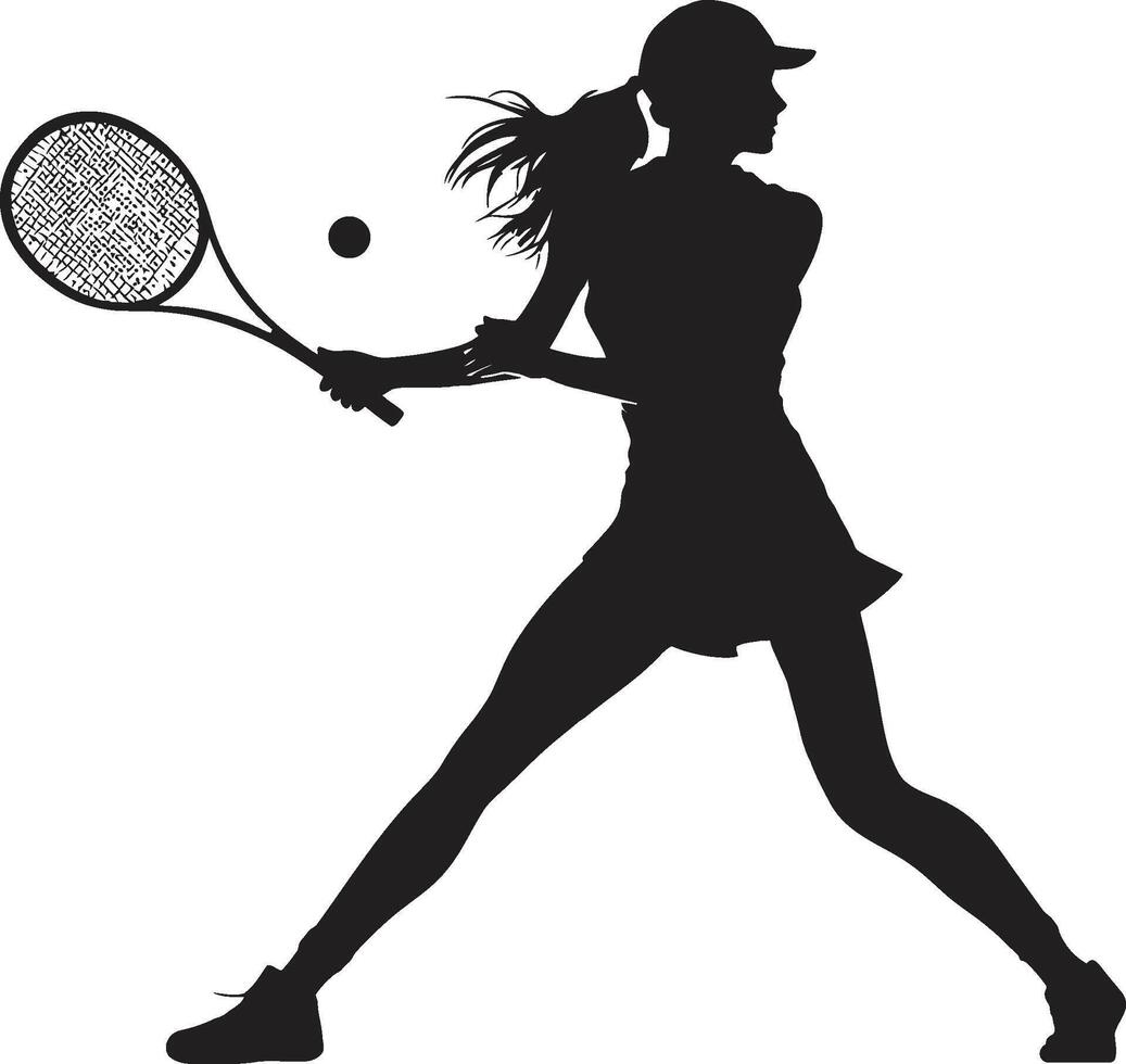 aplastar soberano vector diseño para tenis realeza reunión rapsodia De las mujeres tenis vector icono en brillantez