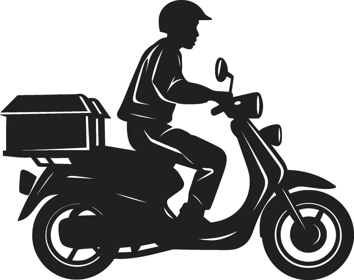 Rápido restaurantes Rápido scooter icono para rápido comida soltar fueras rápido sorbos scooter vector diseño para rápido bebida entregas