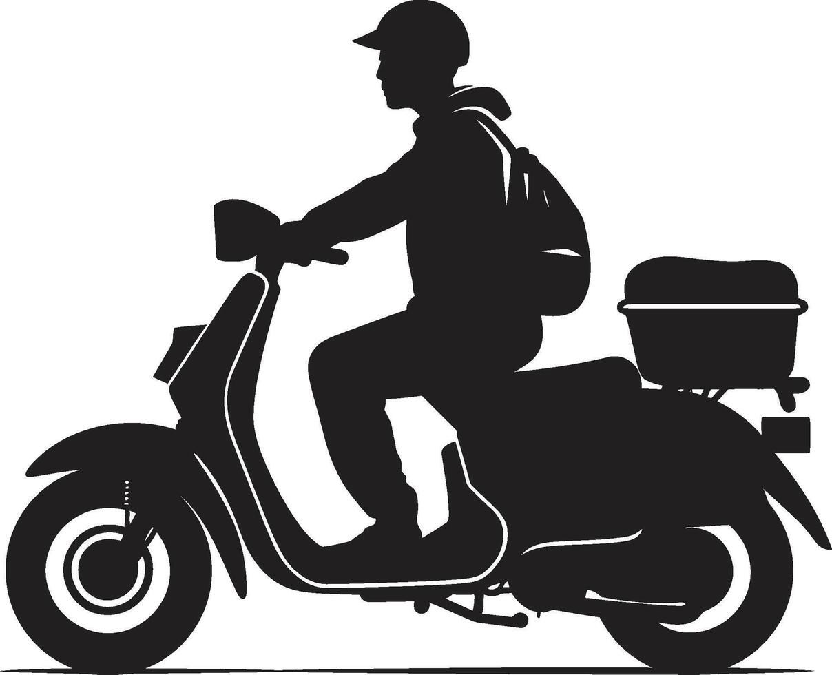 rápido llegar comidas vector diseño para scooter comida entrega Rápido restaurantes Rápido vector icono para scooter comida soltar fueras