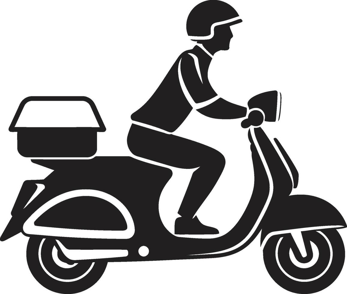 Express Eateries Express Vector Icon for Scooter Food Drop offs Street Spice Speedster Scooter Icon for Quick Food Deliveries