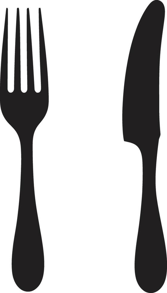 Gourmet Gastronomy Insignia Vector Logo for Culinary Excellence Elegant Dining Emblem Fork and Knife Vector Icon in Stylish Design