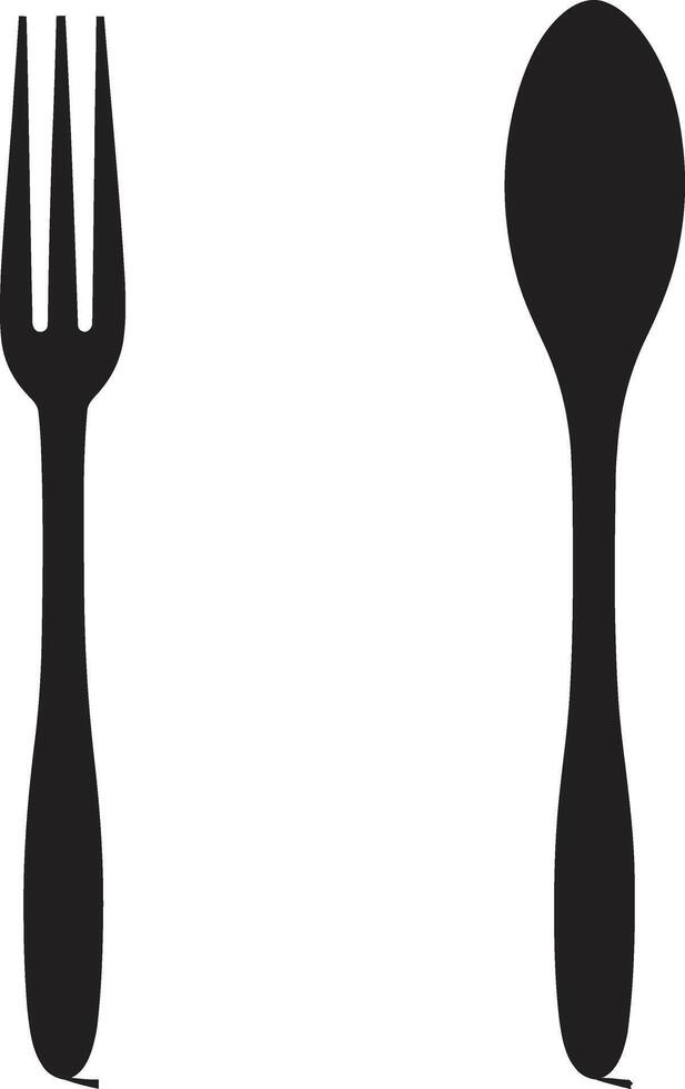 Culinary Craft Crest Fork and Knife Icon in Artistic Vector Style Gourmet Gastronomy Insignia Vector Logo for Culinary Excellence