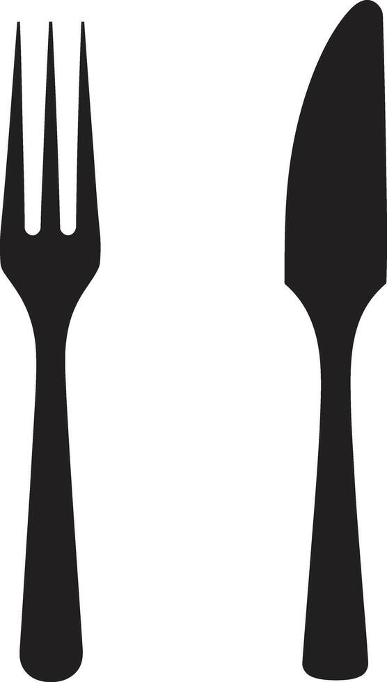 Gourmet Gastronomy Insignia Vector Logo for Culinary Excellence Elegant Dining Emblem Fork and Knife Vector Icon in Stylish Design