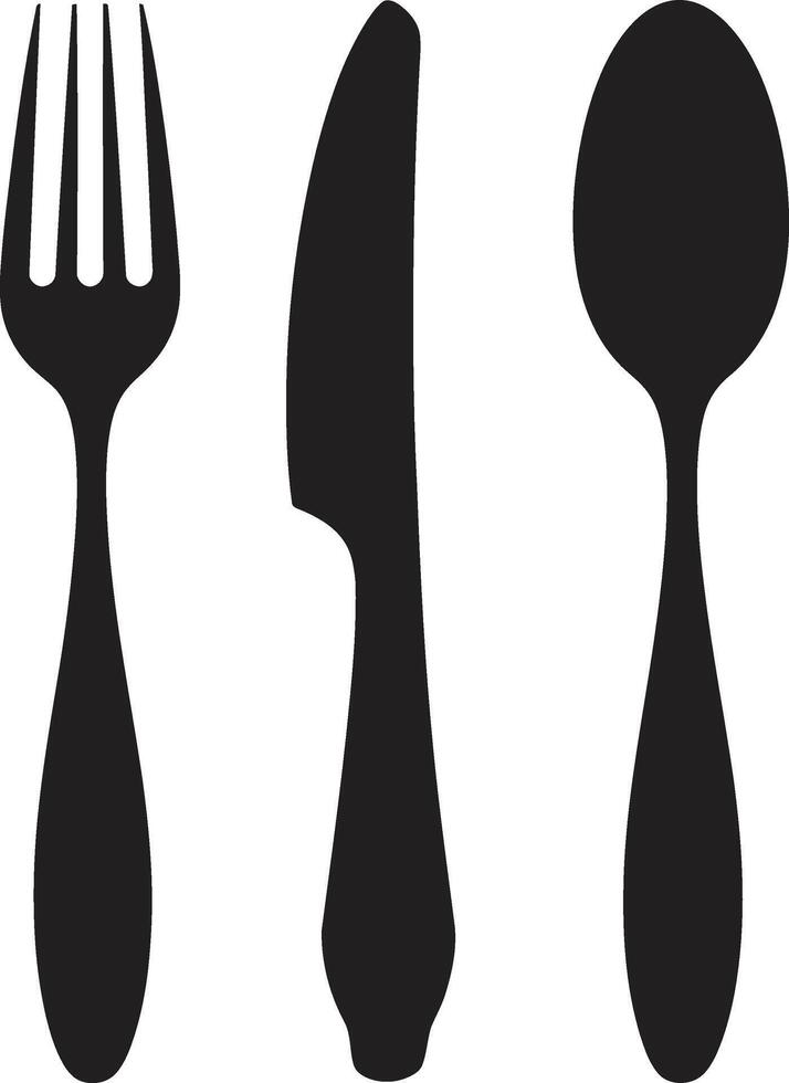 Gourmet Gastronomy Insignia Vector Design for Elegant Culinary Symbol Utensil Elegance Badge Fork and Knife Vector Icon for Culinary Excellence