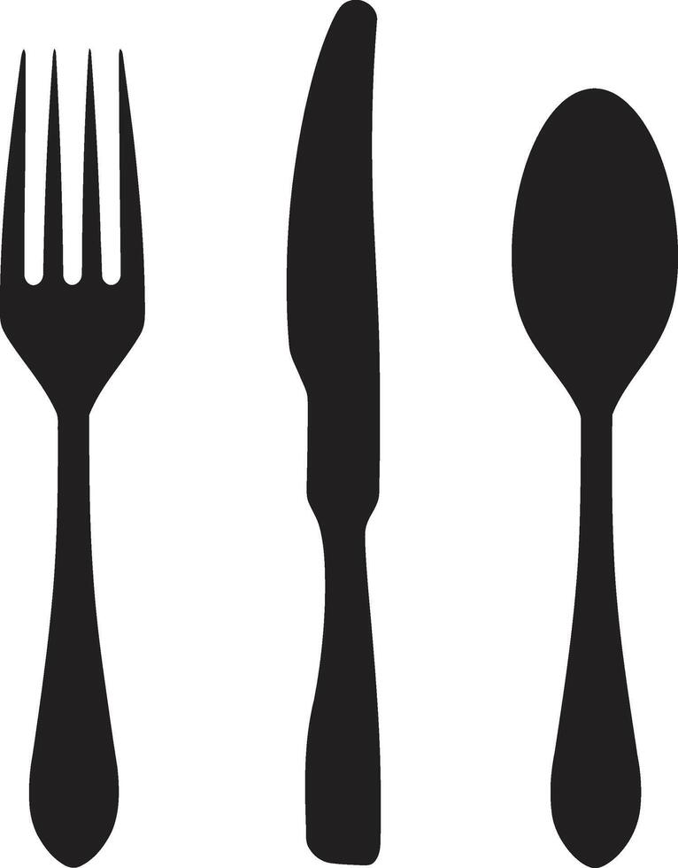 Cutlery Elegance Crest Vector Design for Stylish Culinary Representation Dining Delicacy Insignia Fork and Knife Icon in Vector Artistry