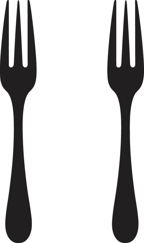 Utensil Elegance Badge Fork and Knife Vector Icon for Culinary Excellence Cutlery Elegance Crest Vector Design for Elegant Culinary Symbol