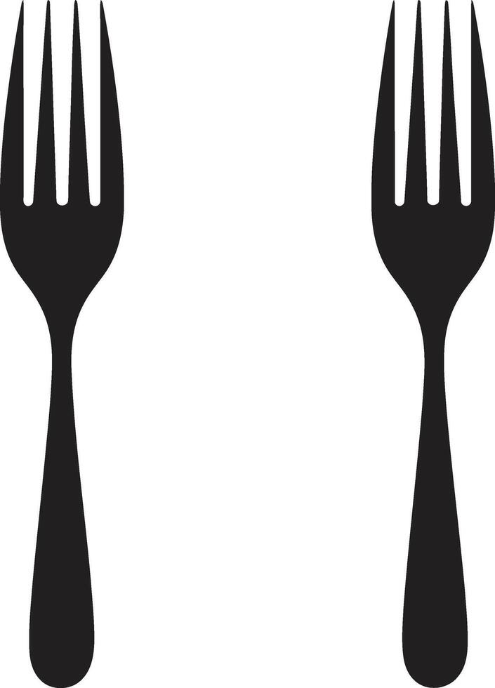 Culinary Craft Crest Fork and Knife Vector Icon for Sophisticated Culinary Design Gourmet Dining Insignia Vector Design for Culinary Excellence