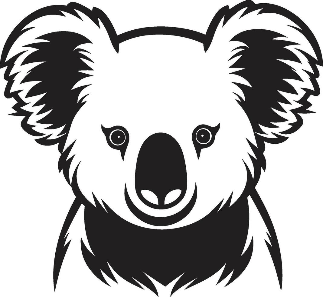 peludo follaje insignias coala vector diseño para ambiental armonía australiano arbóreo emblema vector diseño para coala preservación