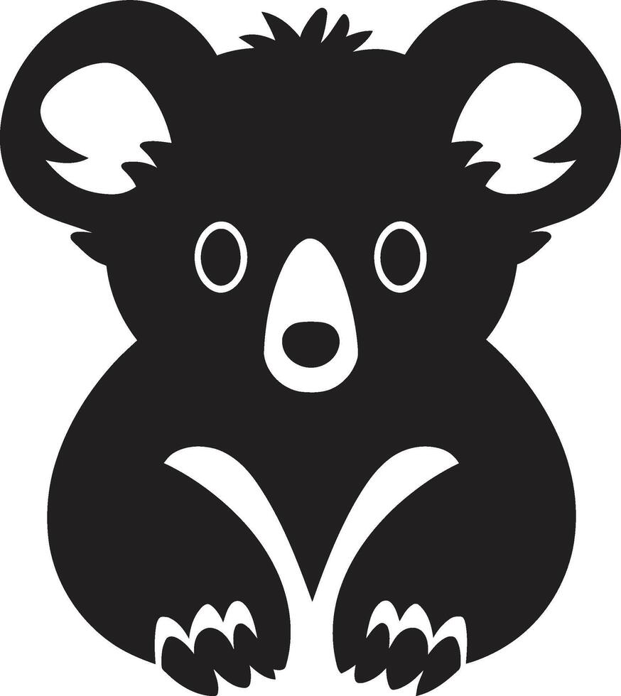 Arboreal Ambassador Insignia Koala Vector Icon for Environmental Harmony Tree Top Treasure Crest Vector Design for Koala Conservation