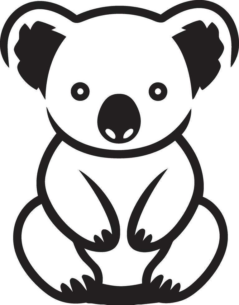 Australian Arboreal Emblem Vector Design for Koala Preservation Eucalyptus Emissary Crest Koala Vector Logo for Nature Harmony