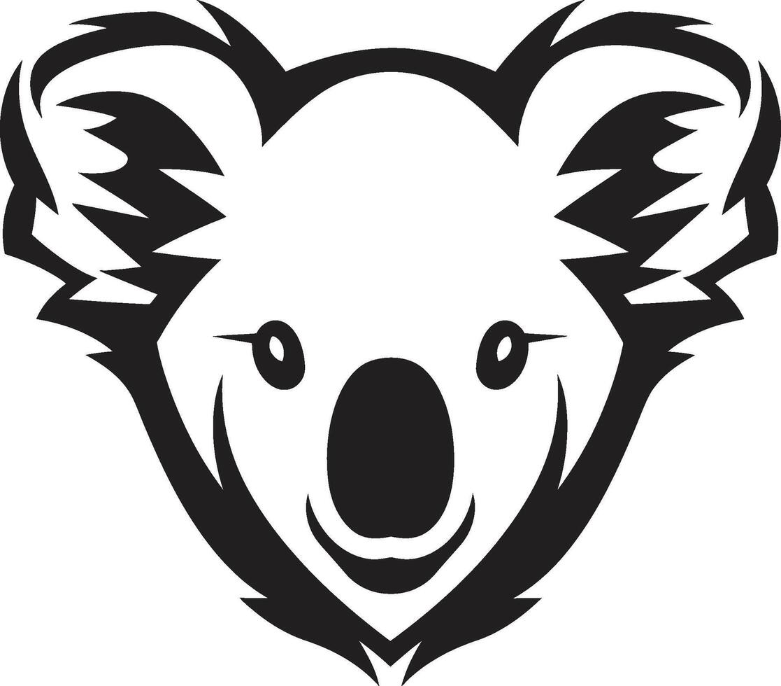 Arboreal Ambassador Insignia Koala Vector Icon for Environmental Harmony Tree Top Treasure Crest Vector Design for Koala Conservation