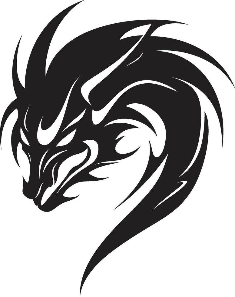 Oriental Overlord Crest Vector Design for Kuei Dragon Majesty Dragon Dynasty Badge Kuei Dragon Vector Icon for Legendary Legacy