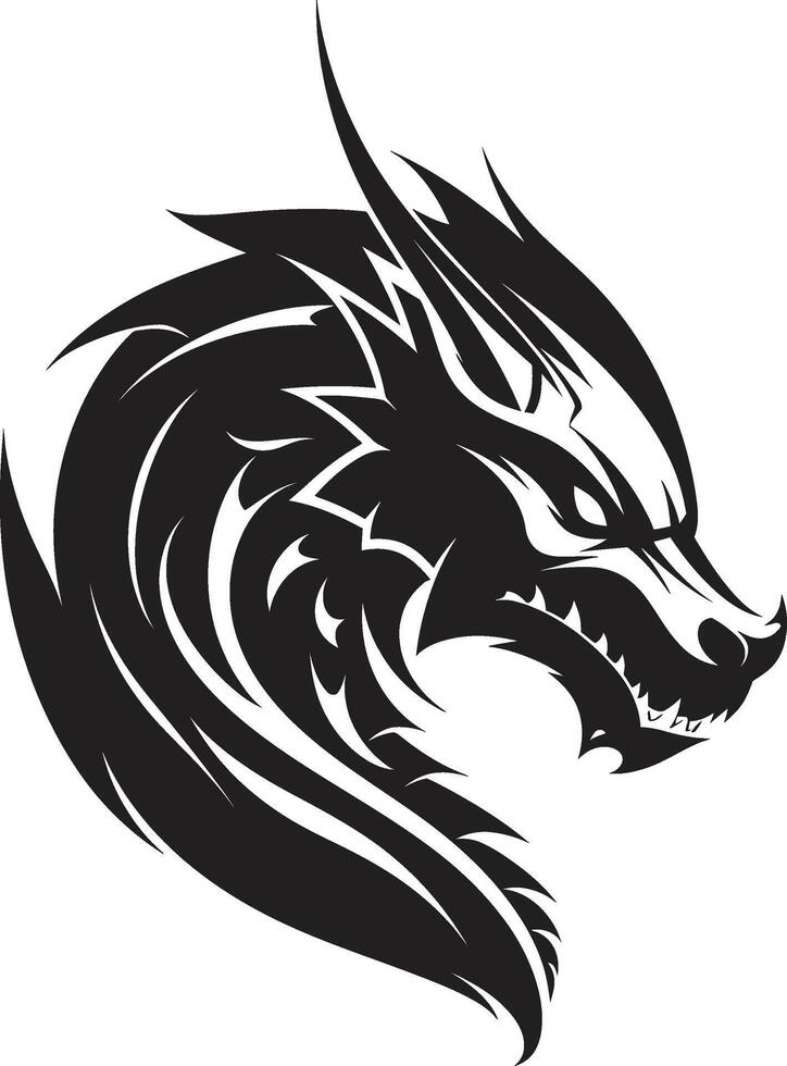Eastern Emissary Crest Kuei Dragon Vector Design in Oriental Splendor Azure Scales Insignia Vector Design for Kuei Dragon Majesty