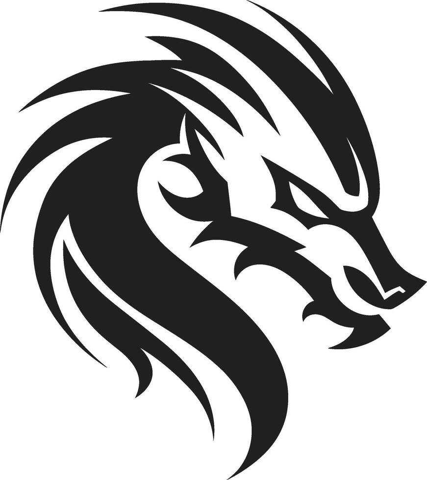 Eastern Emissary Crest Kuei Dragon Vector Design in Oriental Splendor Azure Scales Insignia Vector Design for Kuei Dragon Majesty