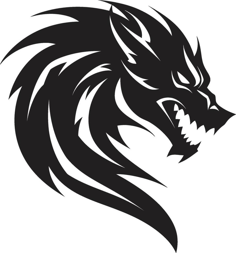 Eastern Emissary Crest Kuei Dragon Vector Design in Oriental Splendor Azure Scales Insignia Vector Design for Kuei Dragon Majesty