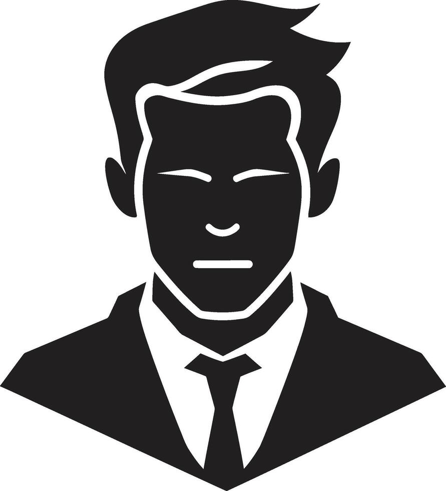 listo perfil cresta vector diseño para agraciado masculino cara logo sorprendentes sofisticación insignias negrita masculino cara vector icono con impactante estilo